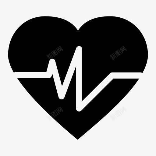 脉搏嘀嗒声频率图标svg_新图网 https://ixintu.com 动脉触诊 医疗保健 嘀嗒声 心率 心率监测器 波形 活动 生命 脉搏 运动 频率