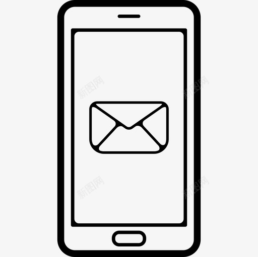 手机屏幕上的电子邮件签名工具和用具手机图标svg_新图网 https://ixintu.com 工具和用具 手机 手机屏幕上的电子邮件签名