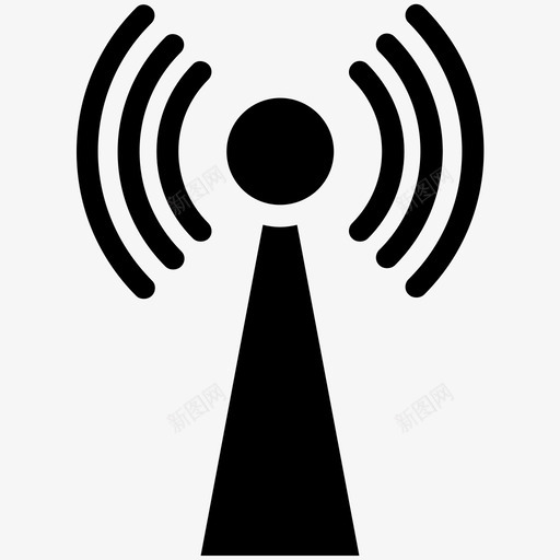 wifi塔wifi天线技术图标svg_新图网 https://ixintu.com wifi塔 wifi天线 信号塔 免提 房屋 技术 无线天线 波段 电子产品酷矢量图标 电子商务 通信塔