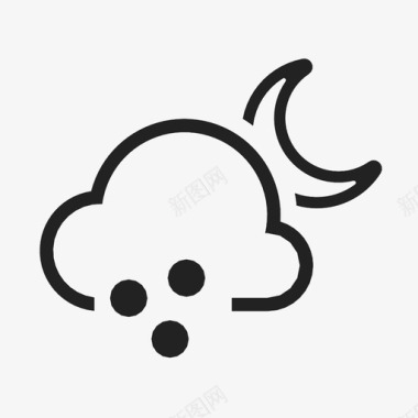 冰雹时间星星图标图标