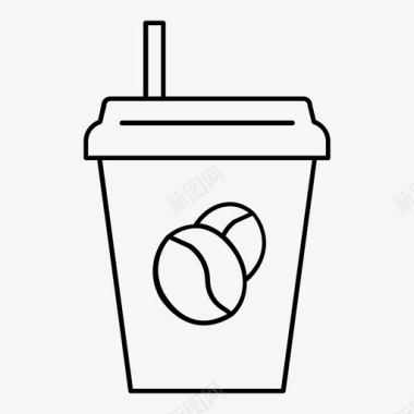 咖啡美式咖啡自助餐厅图标图标