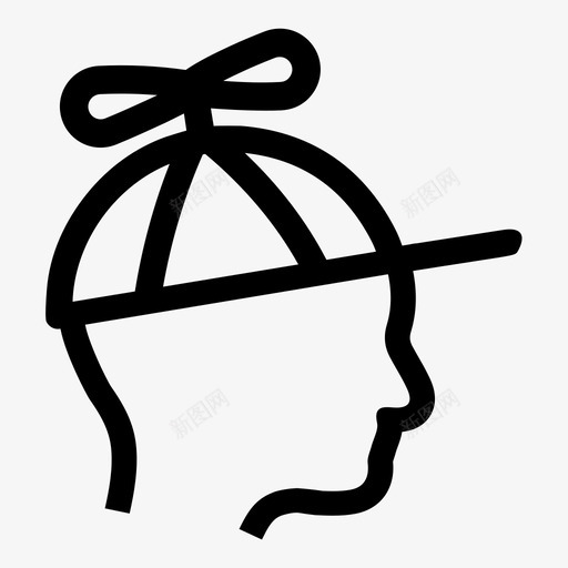 螺旋桨帽整体透镜图标svg_新图网 https://ixintu.com 估计 儿童 品牌 帽子 整体 海滩 男孩 螺旋桨帽 透镜 针点