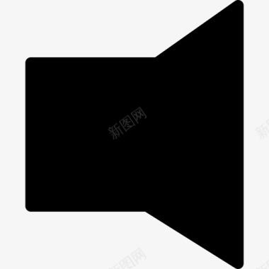 扬声器黑色形状形状基本要素图标图标
