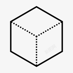 六边体立方体长方体包含图标高清图片