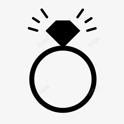 戒指周年纪念订婚图标svg_新图网 https://ixintu.com 周年纪念 婚礼 情人节 戒指 手指 昂贵 爱情 珠宝 订婚