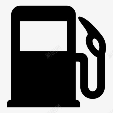 燃油站泵软管加油站图标图标