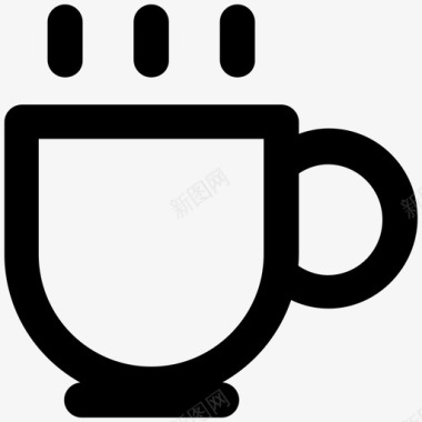 马克杯茶杯热茶图标图标