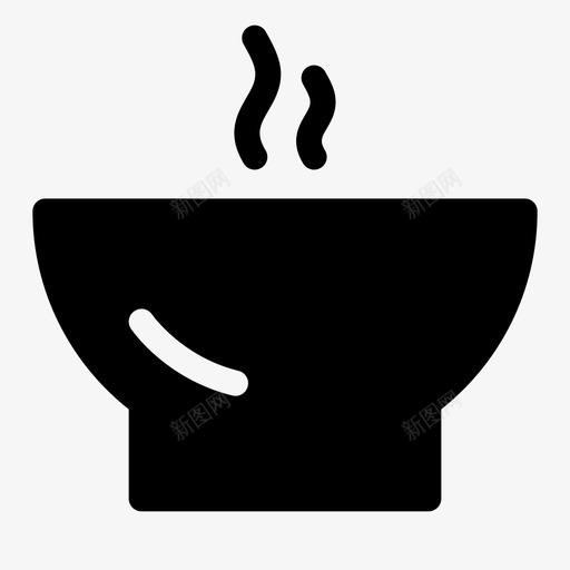 盘子碗肉汤图标svg_新图网 https://ixintu.com 午餐 汤 热的 瓷器 盘子 碗 肉汤 饭