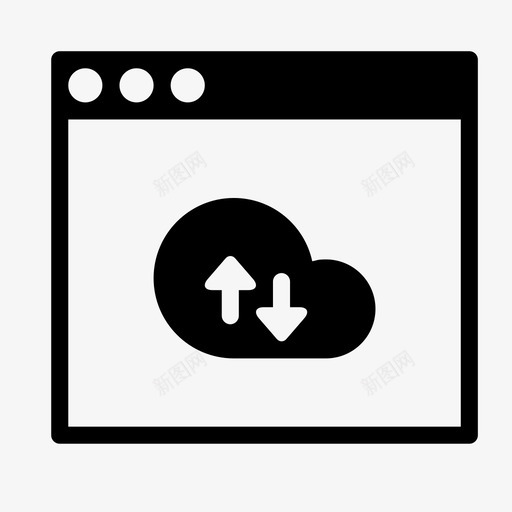 浏览器同步网络图标svg_新图网 https://ixintu.com 云 交换 同步 平滑填充界面 接口 数据 浏览器 窗口 网络 获取 连接