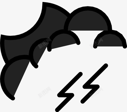 晚风暴振动雨图标svg_新图网 https://ixintu.com 口袋 天气 当地新闻 振动 新闻纸 晚风暴 最新技术 条件 雨