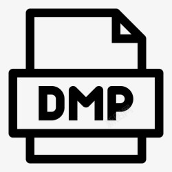 DMP扩展dmp文件冷藏机器图标高清图片
