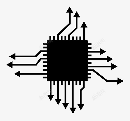 微芯片核心存储器技术图标svg_新图网 https://ixintu.com 内存芯片 处理器 微芯片 技术 普适计算 核心存储器 物联网 程序 计算机处理器