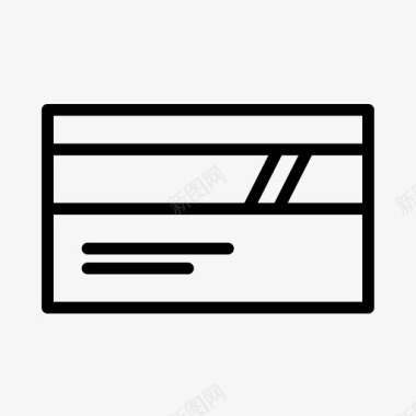 信用卡发票消费图标图标