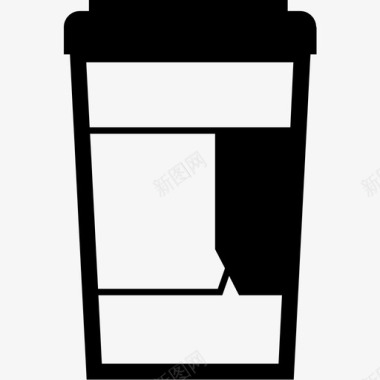 咖啡杯液体盖子图标图标