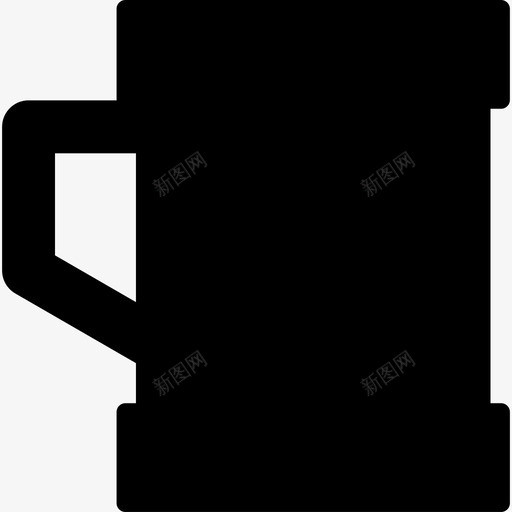 啤酒黑罐子形状从侧面看食物必需品图标svg_新图网 https://ixintu.com 啤酒黑罐子形状从侧面看 必需品 食物