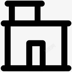 集装箱房子家结构棚屋图标高清图片