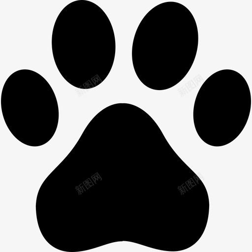 爪子黑色的形状动物酷图标svg_新图网 https://ixintu.com 动物 爪子黑色的形状 酷图标