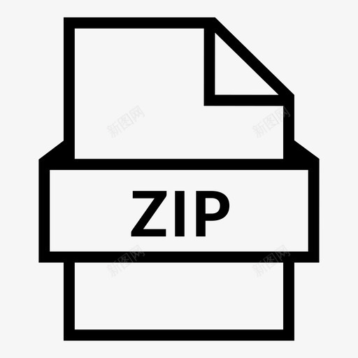 zip文件下显示图标svg_新图网 https://ixintu.com zipper zip文件 下 好 存档 数据压缩 文件夹 文件格式大纲 文档文件 显示