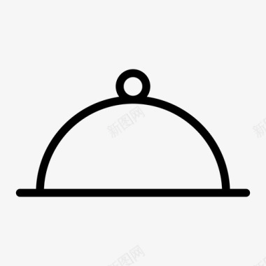 食物覆盖气味餐厅图标图标