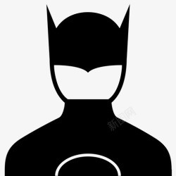 二人组蝙蝠侠骑士英雄图标高清图片
