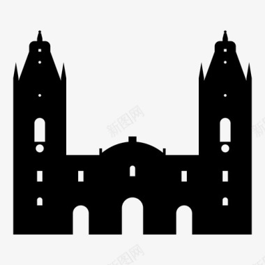 利马大教堂宗教秘鲁图标图标