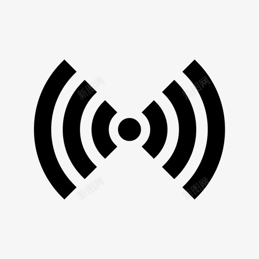 wifi系链警报器图标svg_新图网 https://ixintu.com 4g wifi 互联网 信号 无线 热点 系链 警报器 输出 连接