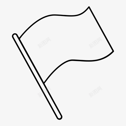 旗帜开始信号图标svg_新图网 https://ixintu.com f1 信号 吹 开始 扑翼 旗帜 旗杆 比赛 汽车 浪 道路和导航概述