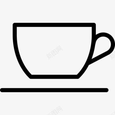 茶杯咖啡馆饮料图标图标