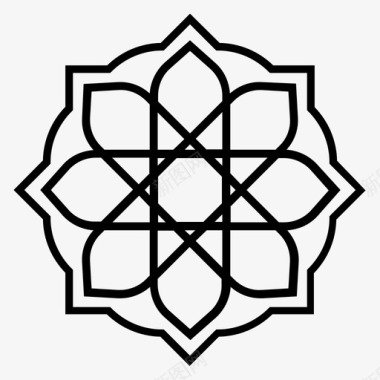 阿拉伯花纹补充装饰图标图标