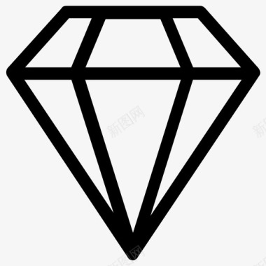 钻石宝石水钻图标图标