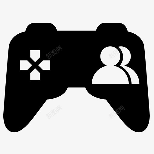 新玩家个人伙伴图标svg_新图网 https://ixintu.com dpad gameplay playstation 个人 伙伴 加入 多人游戏 好友 按钮 新玩家 游戏