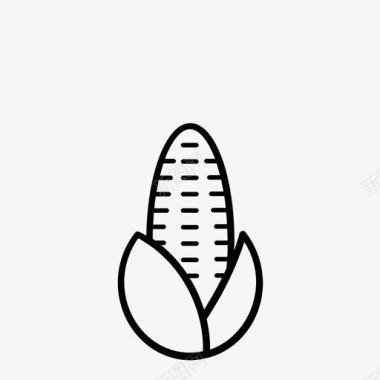 玉米小麦素食图标图标