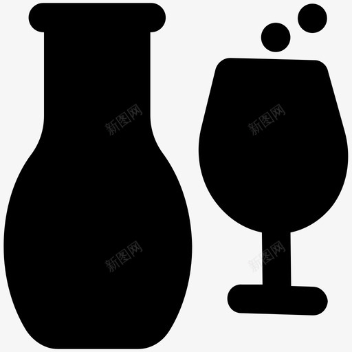 葡萄酒庆典和派对大胆的固体图标svg_新图网 https://ixintu.com 庆典和派对大胆的固体图标 葡萄酒
