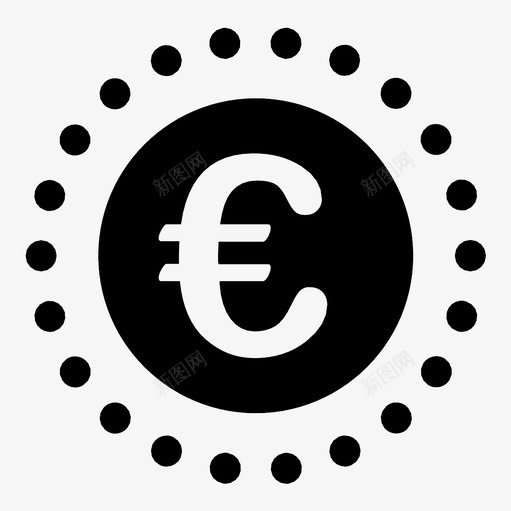 欧元硬币货币金属图标svg_新图网 https://ixintu.com 创建 支付 欧元硬币 欧盟 现金 货币 购买 金属 金融