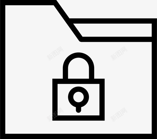 锁文件夹文件信息图标svg_新图网 https://ixintu.com 信息 安全 文件 私人 粉碎图标的基本轮廓 锁定 锁文件夹