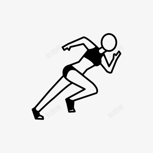 跑步者运动运动鞋图标svg_新图网 https://ixintu.com 比赛 田径 田径运动 短跑 练习 耐力 跑步者 跑步运动员 运动 运动鞋