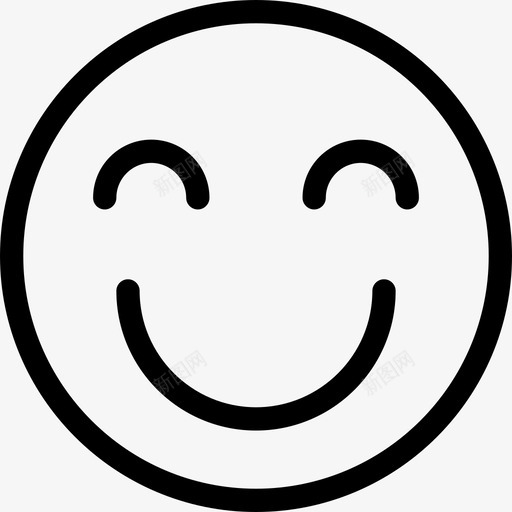 真正的幸福解脱快乐图标svg_新图网 https://ixintu.com 微笑 快乐 情感 感觉 真正的幸福 粉碎图标表情符号轮廓 表情 解脱