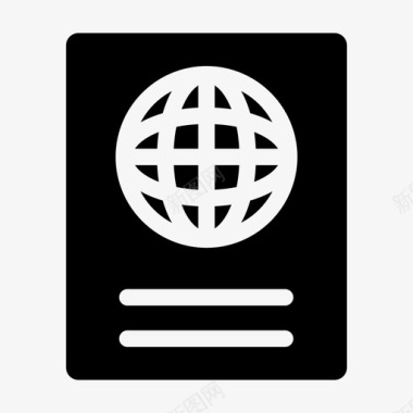 护照小册子印章证明图标图标