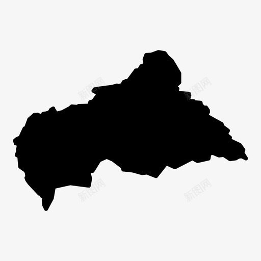 中非共和国大草原导航图标svg_新图网 https://ixintu.com 世界地图字形 中非共和国 位置 内陆 国家 地图 大草原 导航 热带