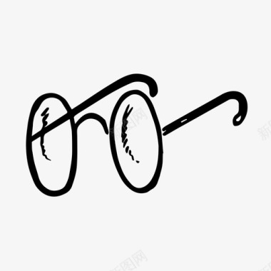 时髦眼镜视力镜片图标图标