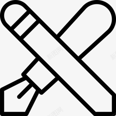 铅笔铅笔笔工具图标图标
