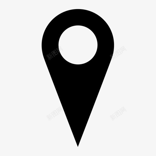 定位销地图标记svg_新图网 https://ixintu.com 位置标 地图 定位销 标记
