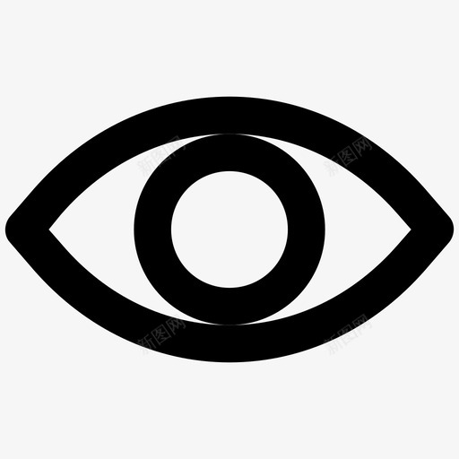 眼睛和开发粗体线图标svg_新图网 https://ixintu.com 眼睛 设计和开发粗体线图标