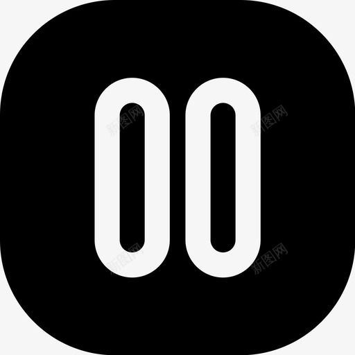 暂停社交音乐图标svg_新图网 https://ixintu.com 保持 停止 动作 多媒体 暂停 注意力 活动 社交 社交媒体 音乐