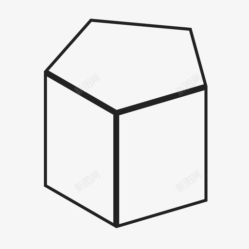 五角棱镜多边形数学图标svg_新图网 https://ixintu.com 五角棱镜 侧面 保持 几何学 多边形 容器 建筑 形式 数学 盒子 角度