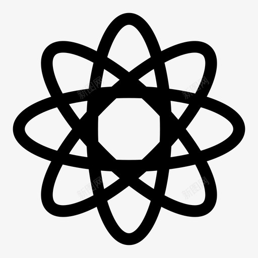 原子计划反应图标svg_新图网 https://ixintu.com 原子 原子模型 原子结构 反应 大 天体粒子 星历 物理 计划 负荷 轨道