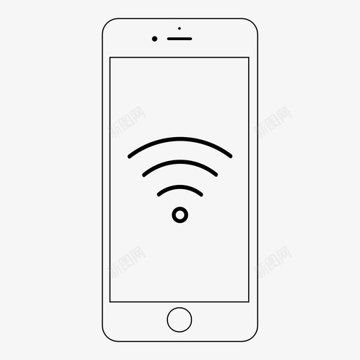 智能手机wifi信号移动性图标svg_新图网 https://ixintu.com iphone6 仪器 信号 宽带 智能手机wifi 移动互联网 移动性 连接