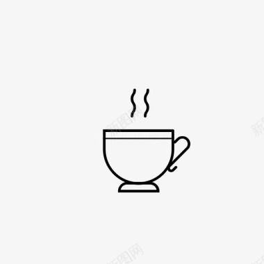 茶杯爪哇热饮料图标图标