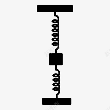弹簧支架制造图标图标