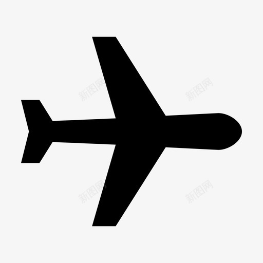 飞机飞行目标图标svg_新图网 https://ixintu.com 字形 旅程 旅行 溪流 目标 路径 飞机 飞行